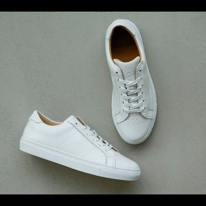 White leather sneakers